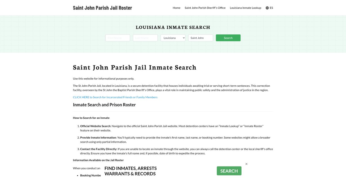 Preview of saintjohnparishjail.org