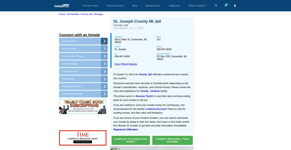 Preview of inmateaid.com