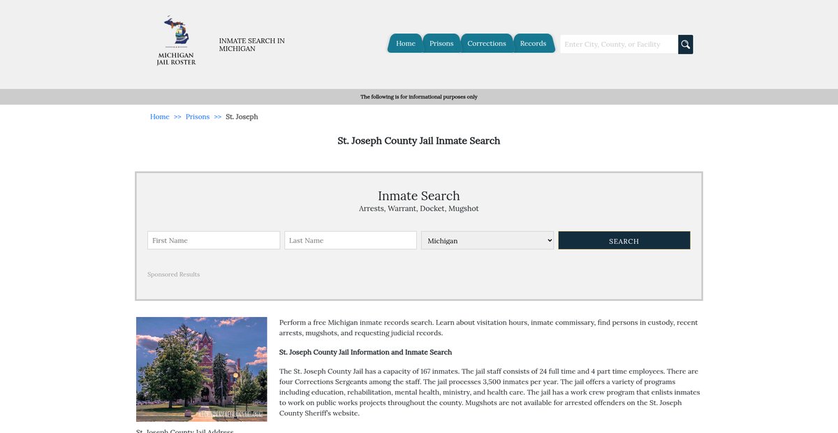 Preview of michiganjailroster.com