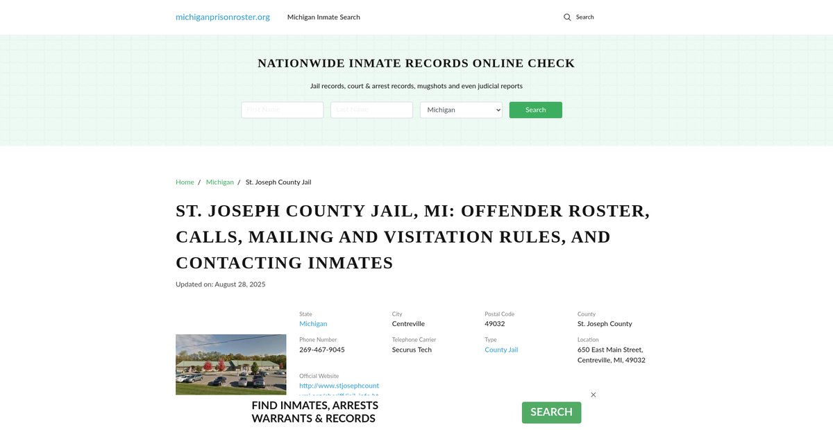 Preview of michiganprisonroster.org