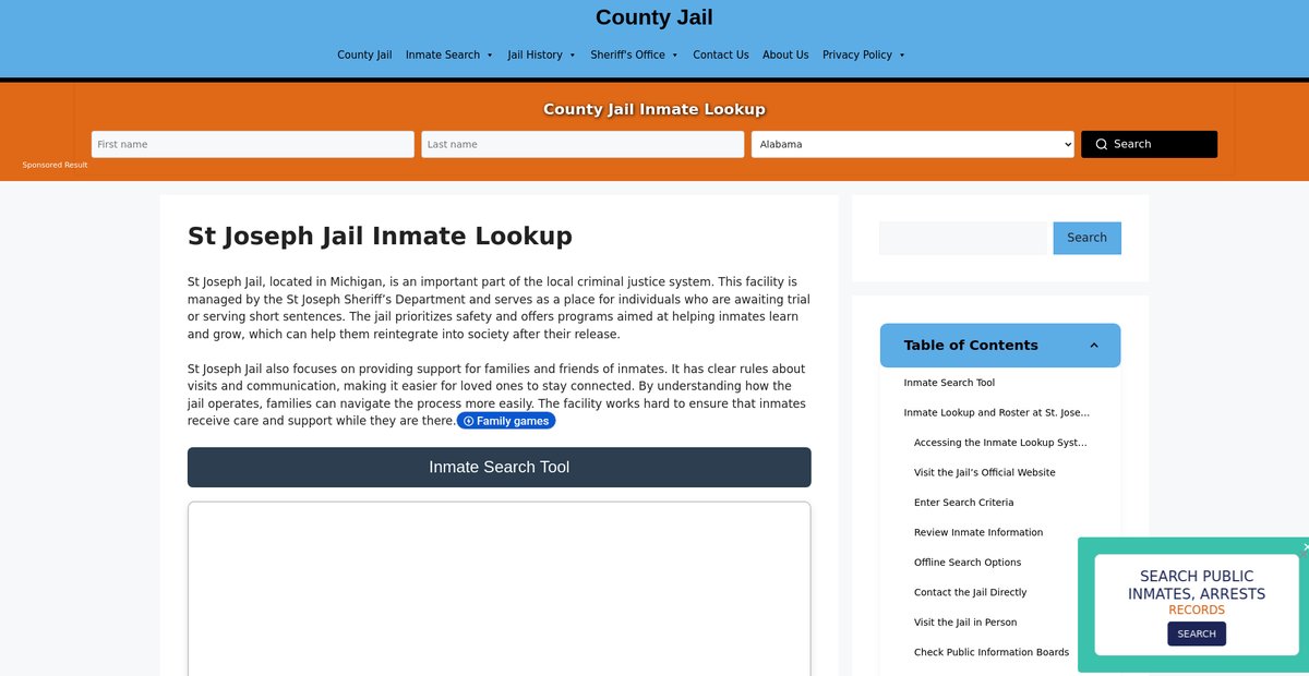 Preview of st-joseph.countyjail.org