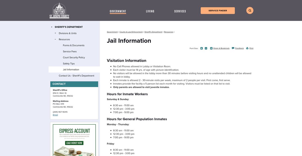 Preview of stjosephcountymi.gov