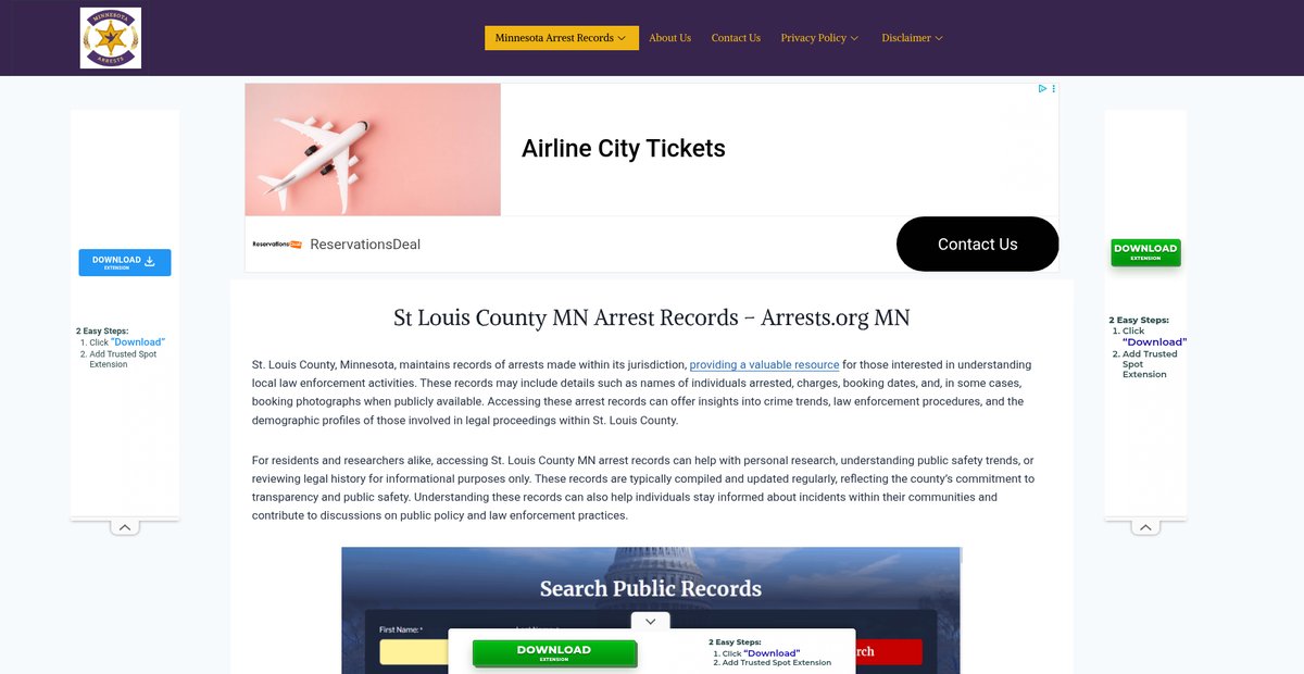 Preview of mn-arrests.org