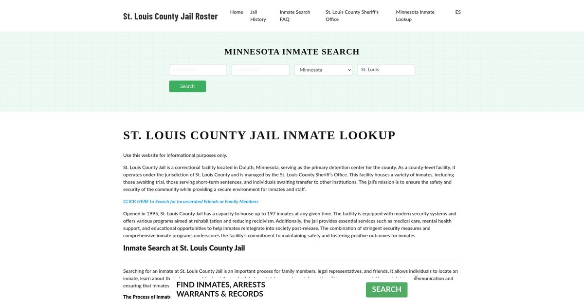 Preview of stlouiscountyjail.org