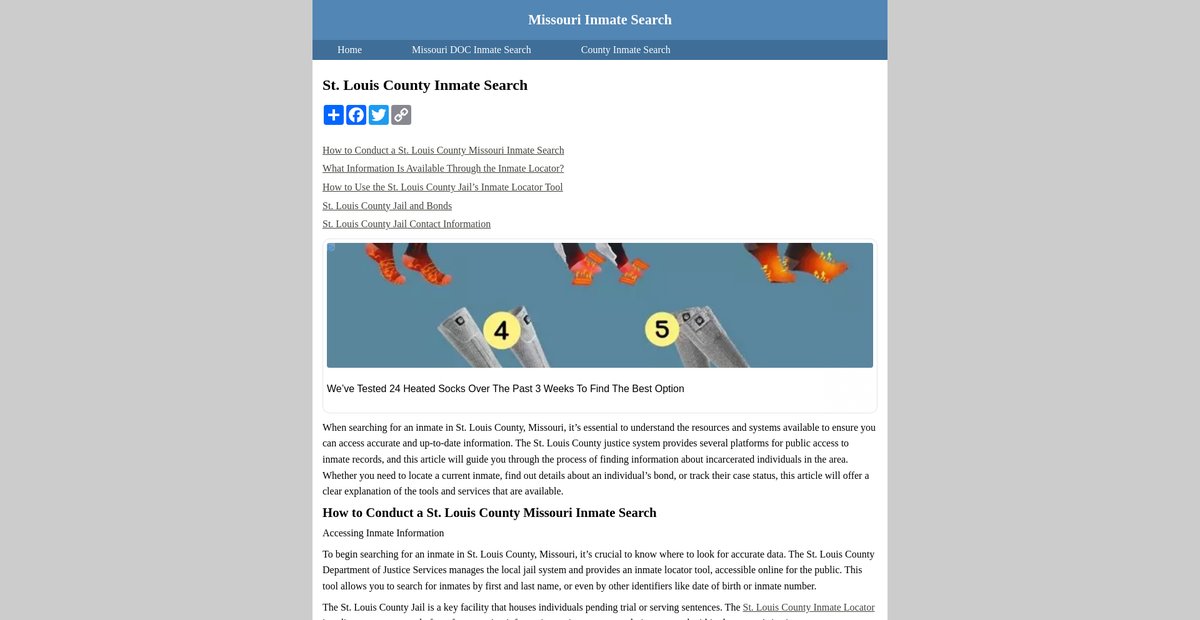 Preview of inmatesearchmissouri.org