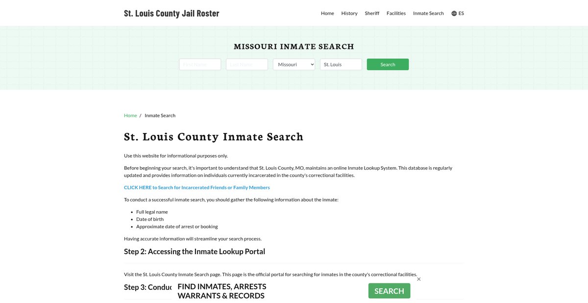 Preview of stlouiscountyjailmo.org