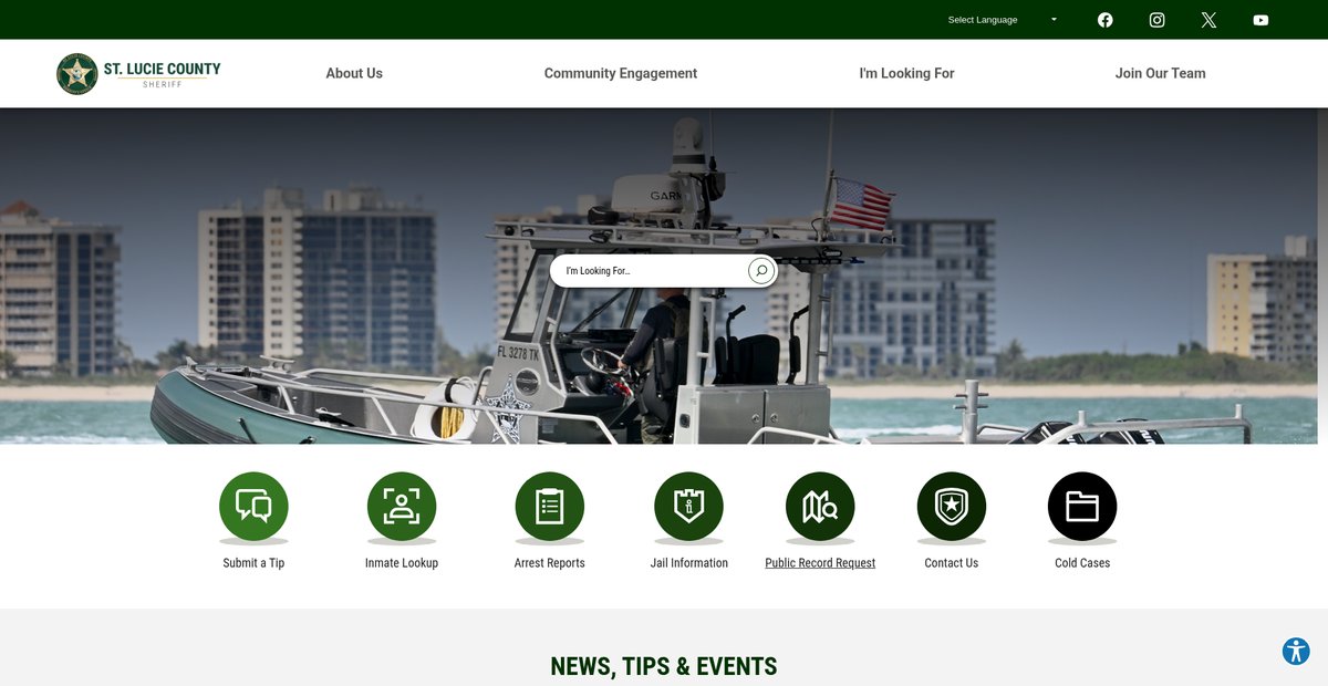 Preview of stluciesheriff.com
