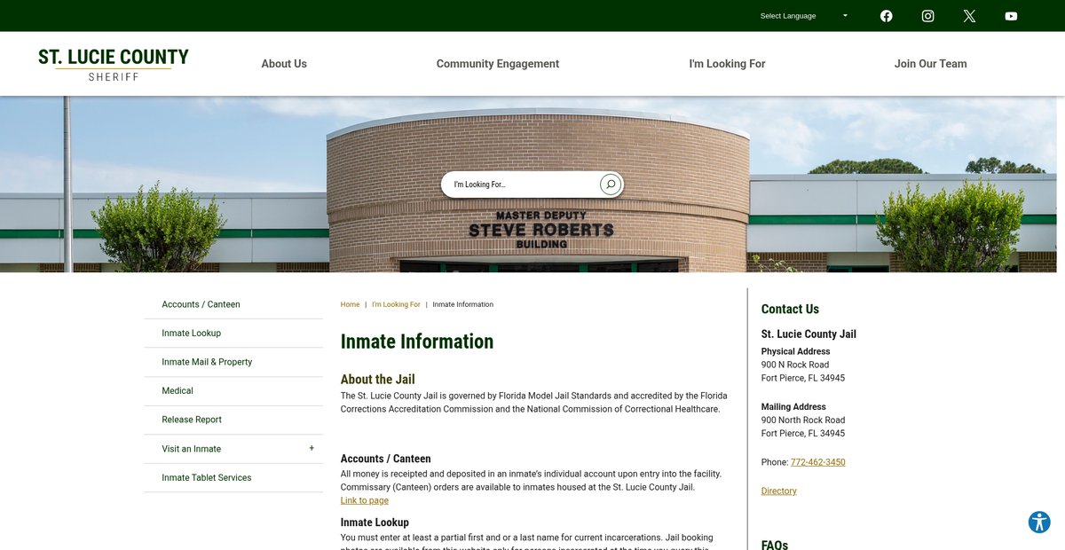 Preview of stluciesheriff.com
