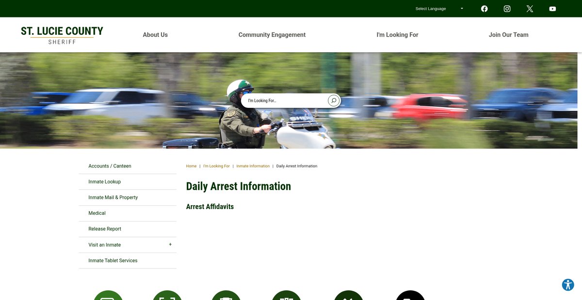 Preview of stluciesheriff.com