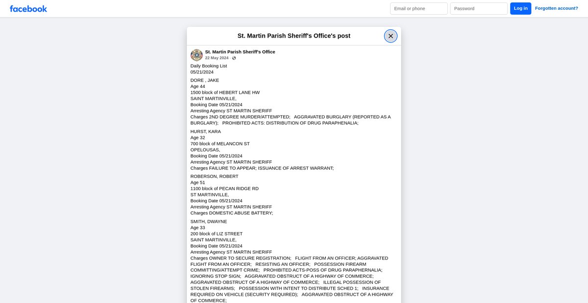 Preview of facebook.com