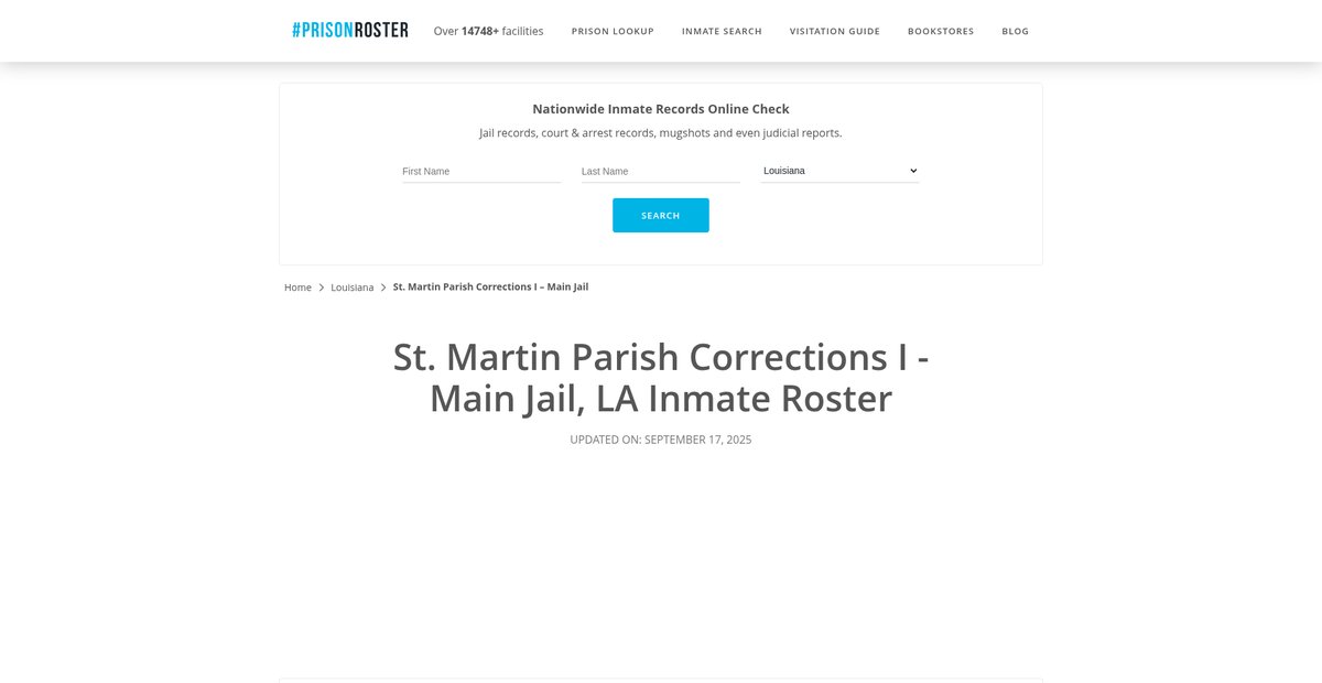 Preview of prisonroster.com