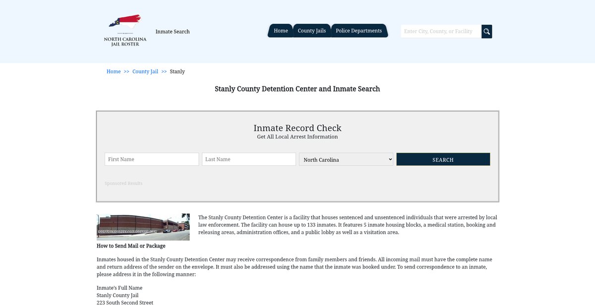 Preview of northcarolinajailroster.com