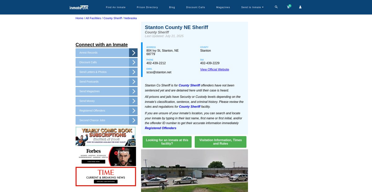 Preview of inmateaid.com