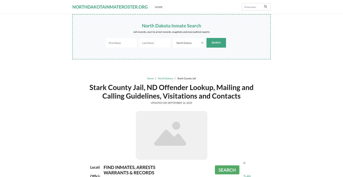 Preview of northdakotainmateroster.org