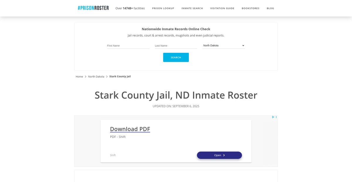 Preview of prisonroster.com