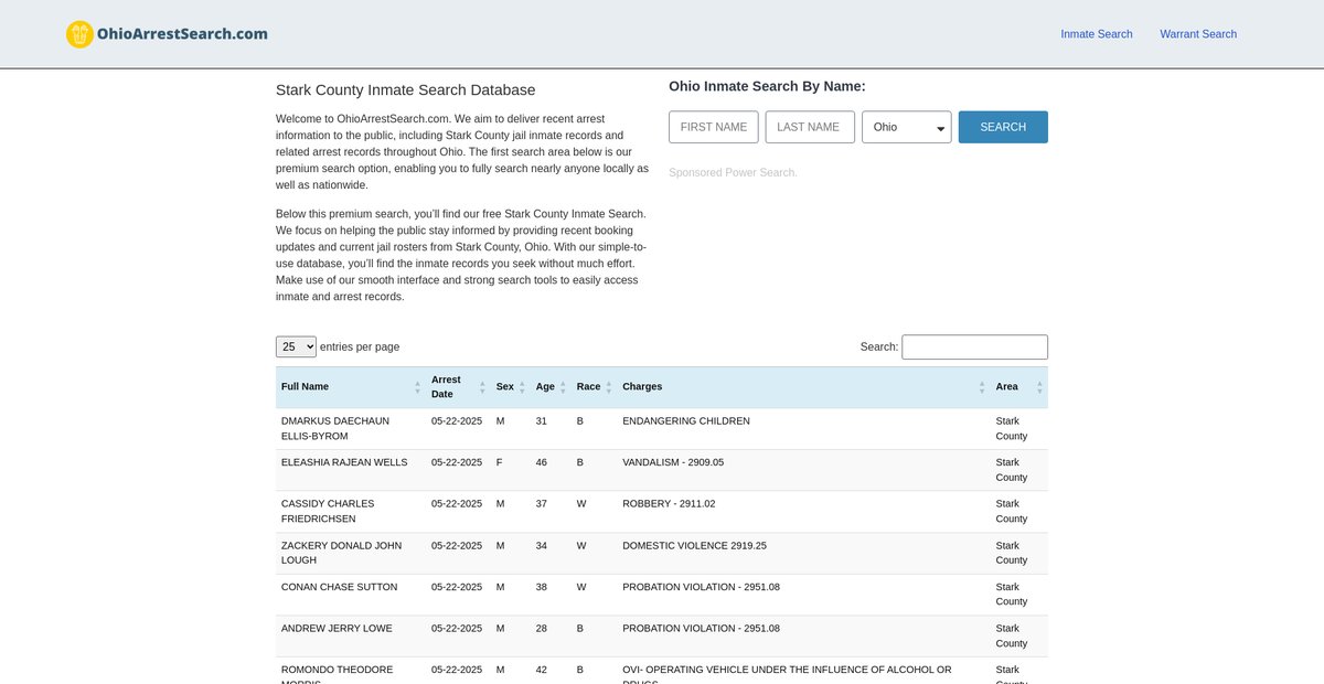 Preview of ohioarrestsearch.com