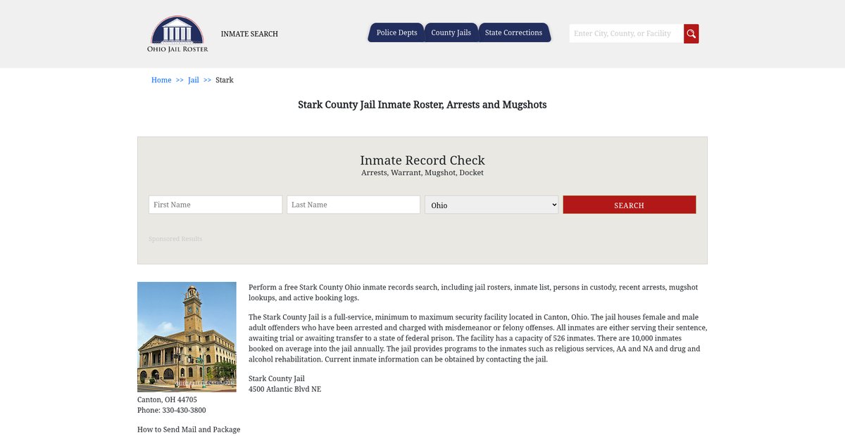 Preview of ohiojailroster.com