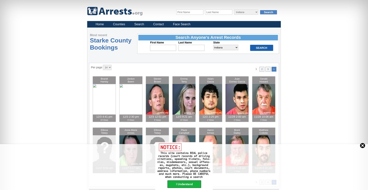 Preview of indiana.arrests.org