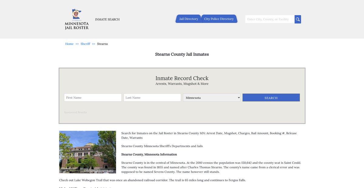 Preview of minnesotajailroster.com