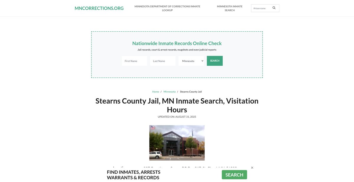 Preview of mncorrections.org