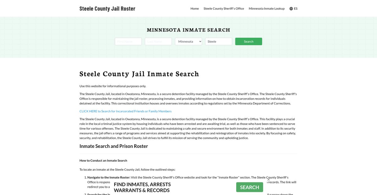 Preview of steelecountyjail.org