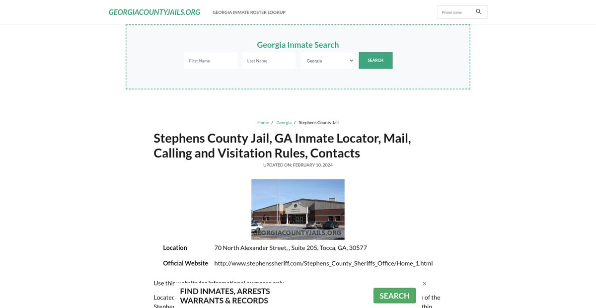 Preview of georgiacountyjails.org