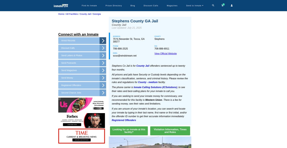 Preview of inmateaid.com