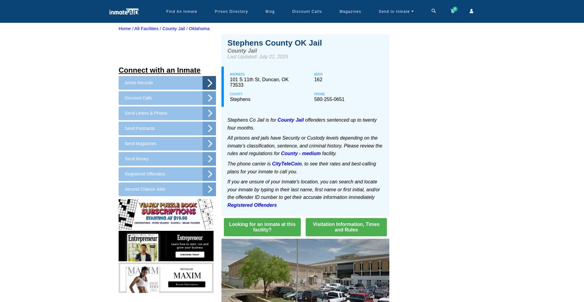 Preview of inmateaid.com