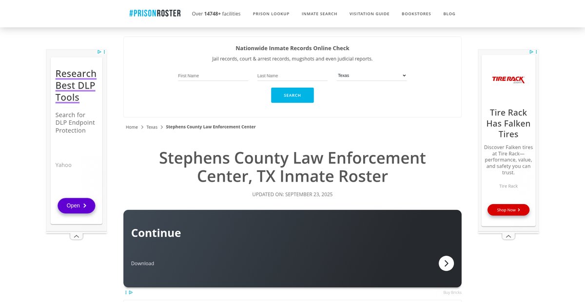 Preview of prisonroster.com