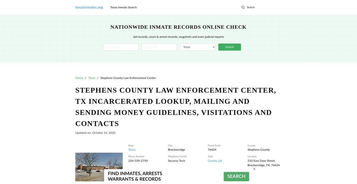 Preview of texasinmates.org