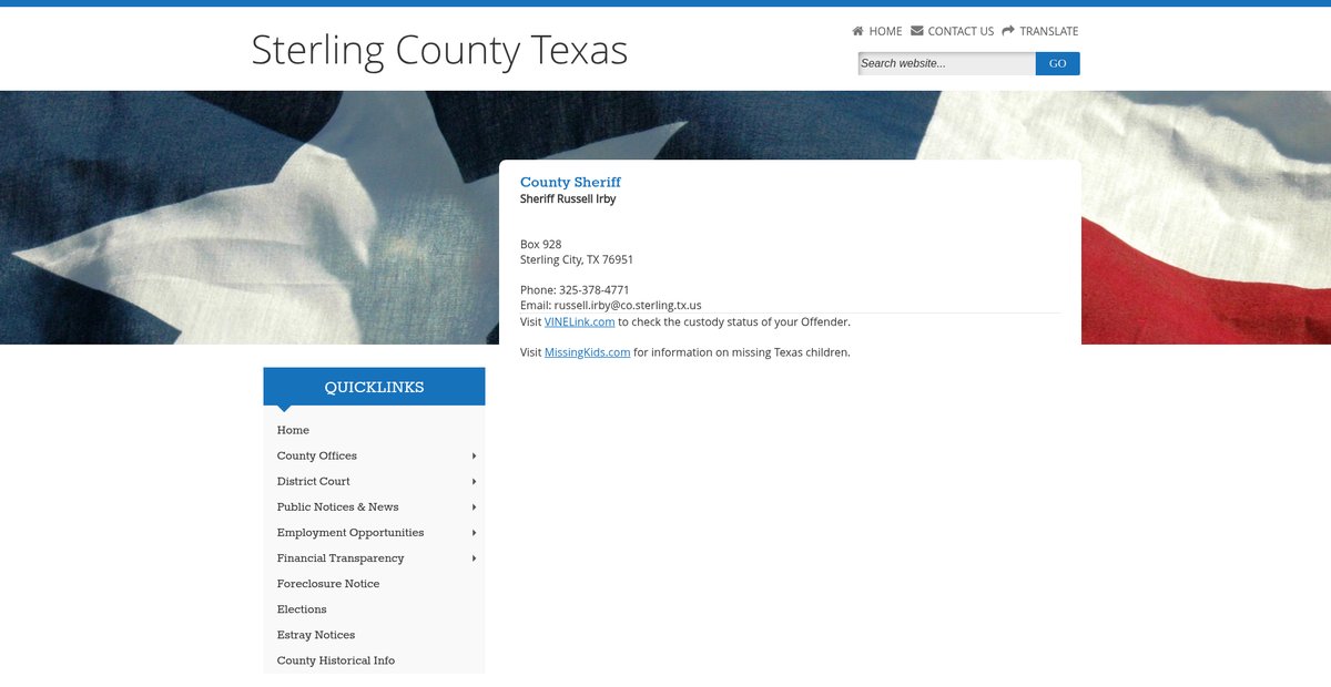 Preview of co.sterling.tx.us