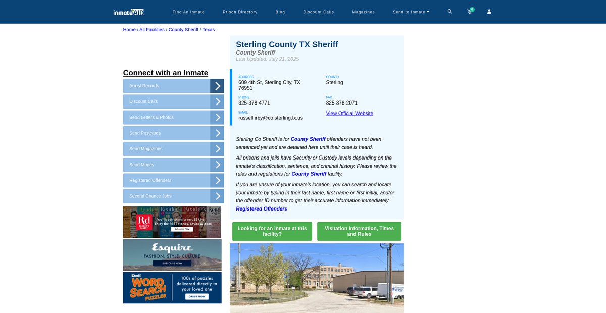 Preview of inmateaid.com