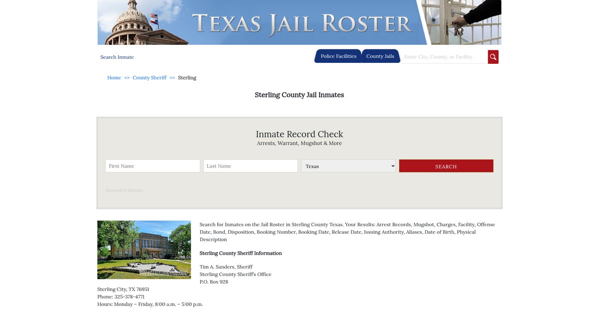 Preview of texasjailroster.com