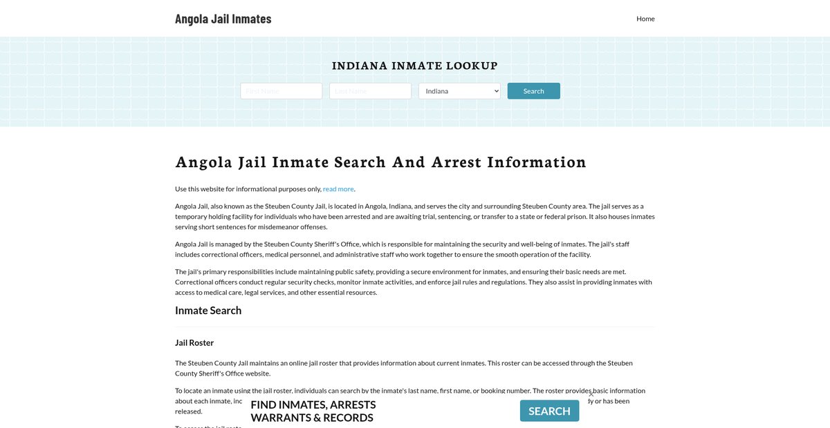 Preview of angolajailarrests.org