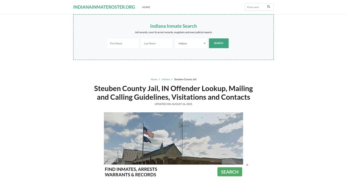 Preview of indianainmateroster.org