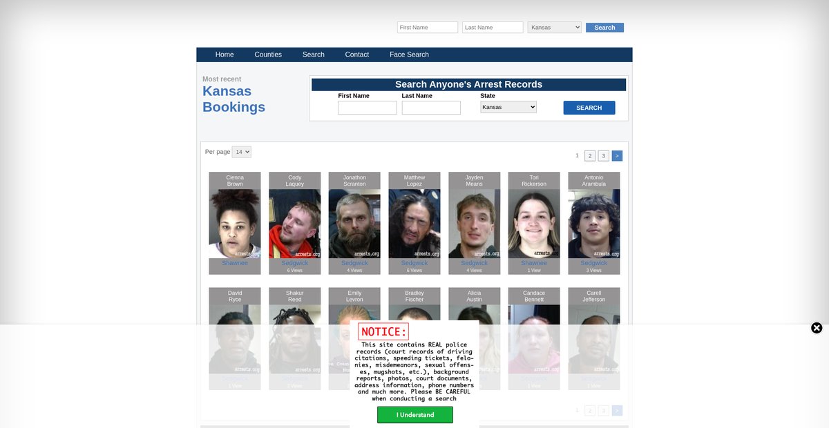 Preview of kansas.arrests.org