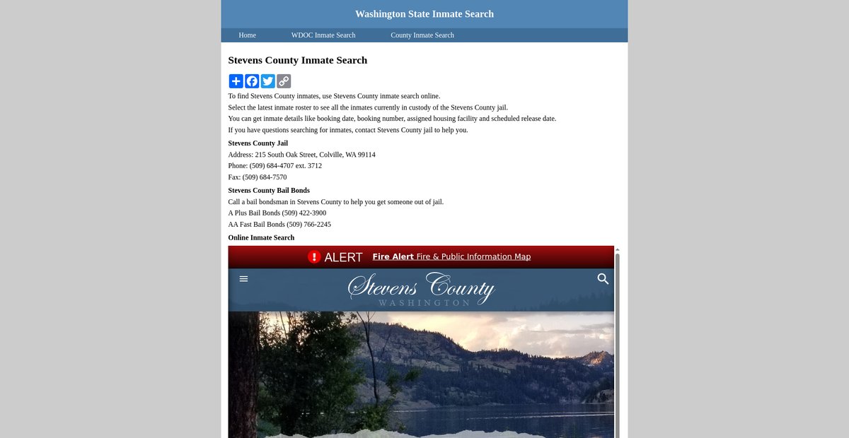 Preview of inmatesearchwashington.org
