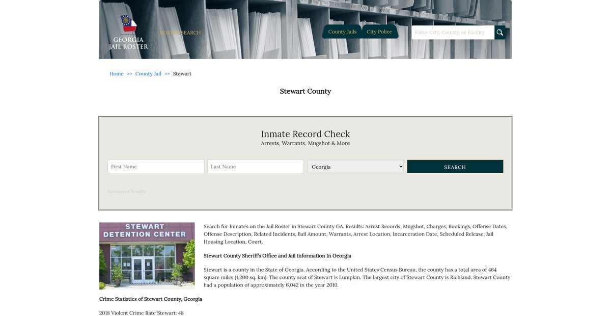 Preview of georgiajailroster.com