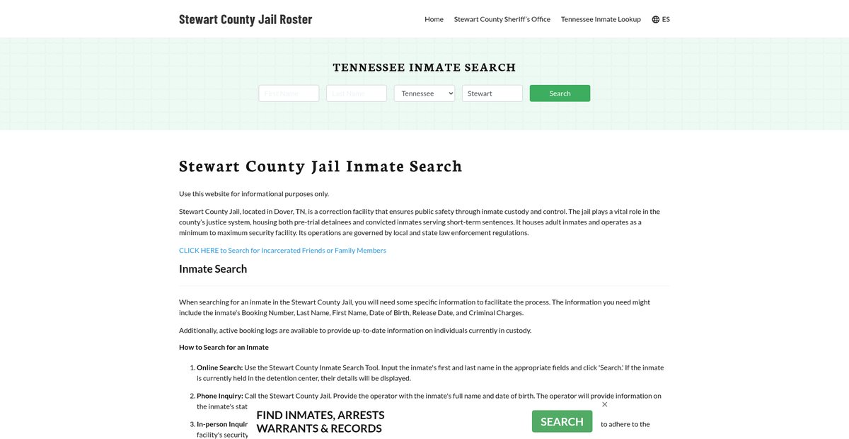 Preview of stewartcountyjail.org