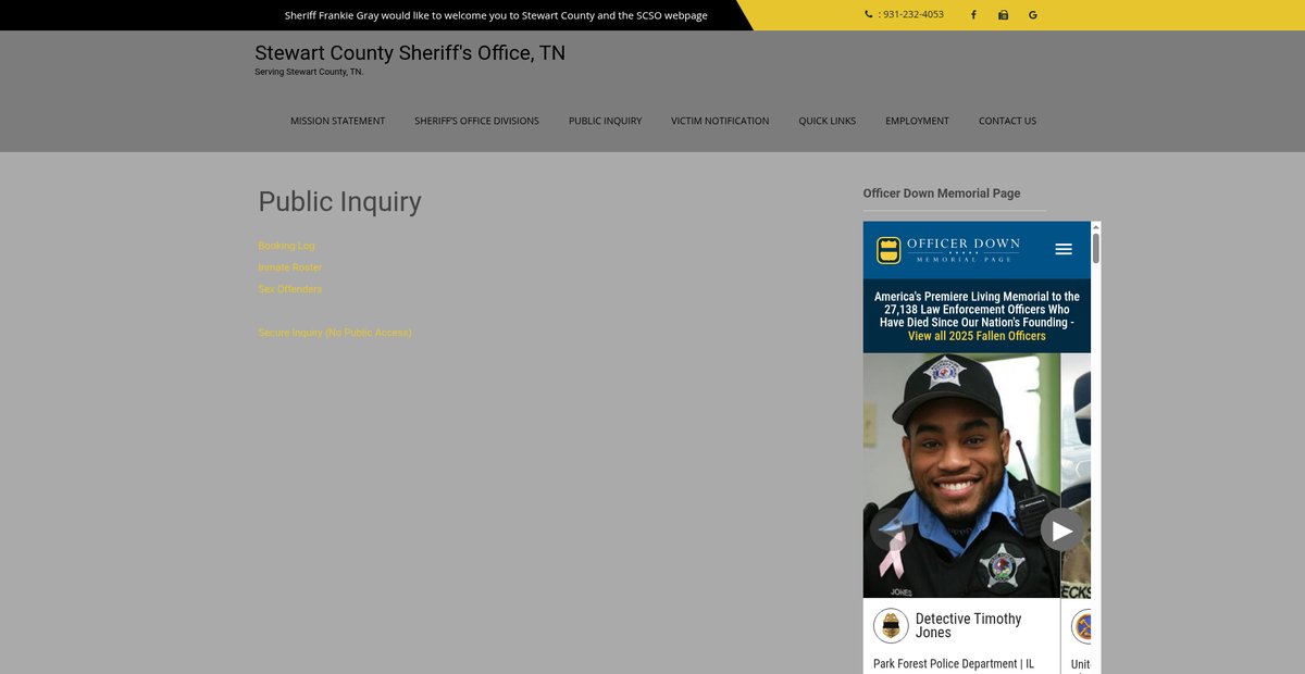 Preview of stewartcountysheriff.com