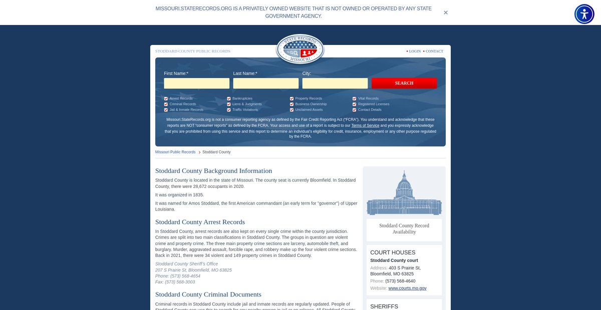 Preview of missouri.staterecords.org