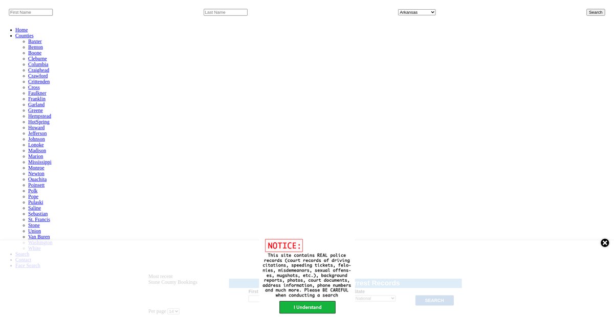 Preview of arkansas.arrests.org