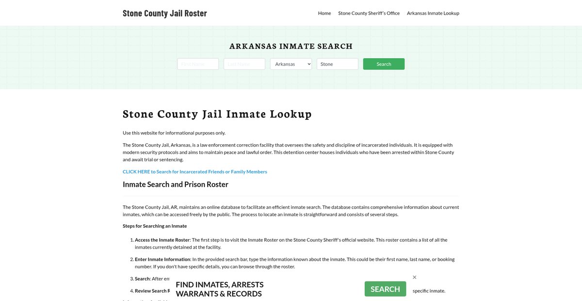 Preview of stonecountyjail.org