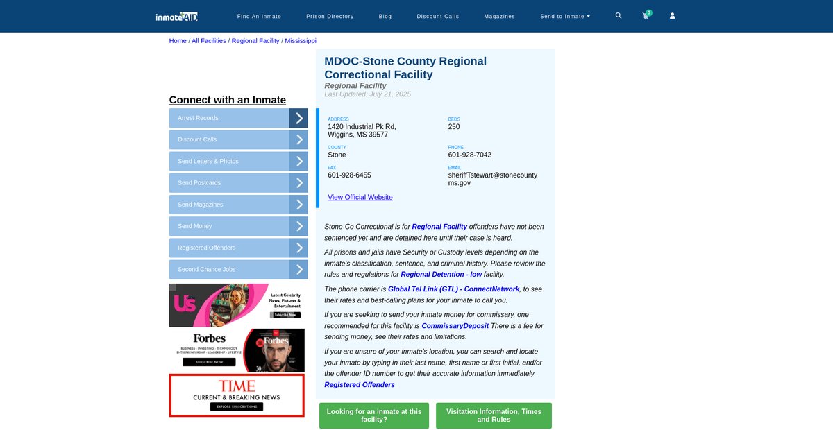 Preview of inmateaid.com