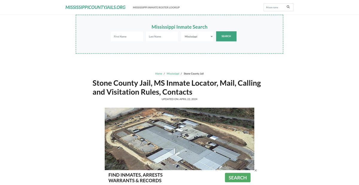 Preview of mississippicountyjails.org