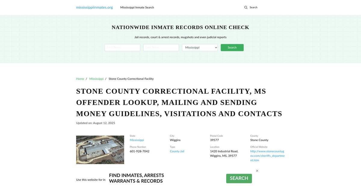 Preview of mississippiinmates.org