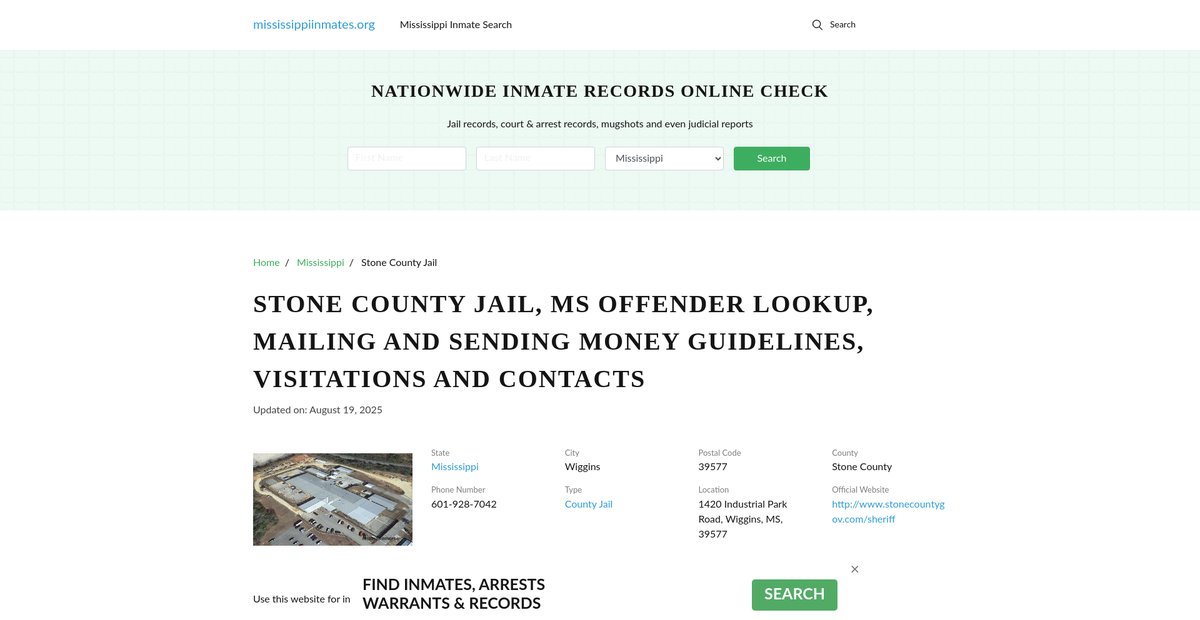 Preview of mississippiinmates.org