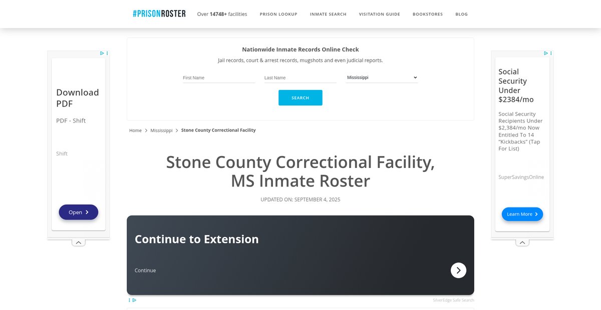 Preview of prisonroster.com