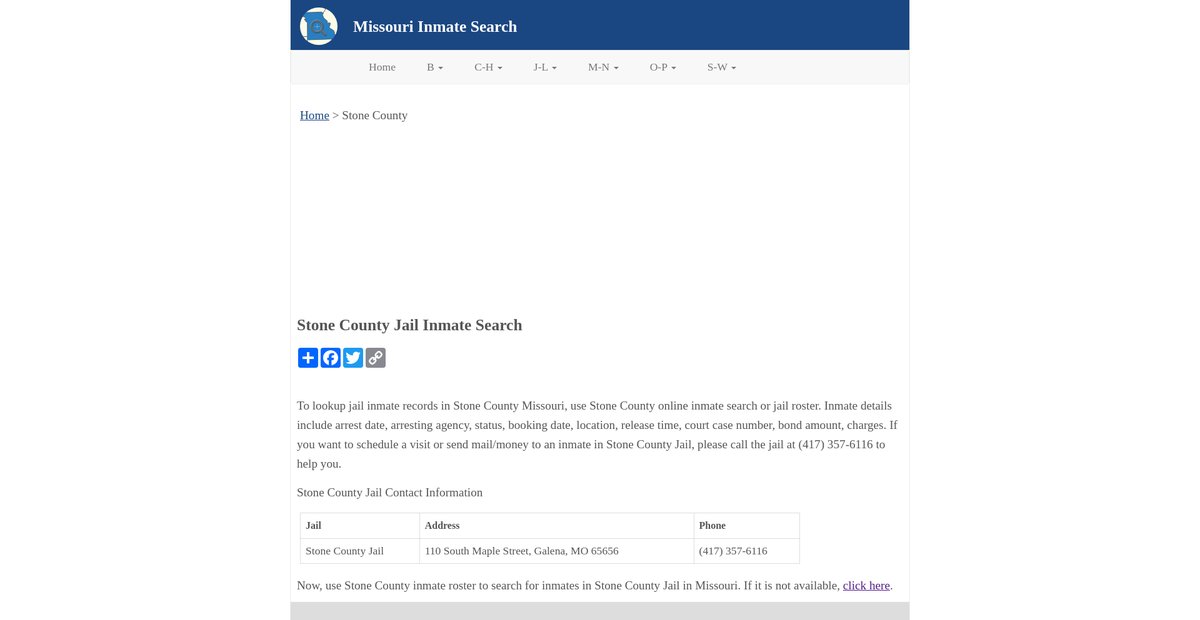 Preview of inmatesearchmo.org