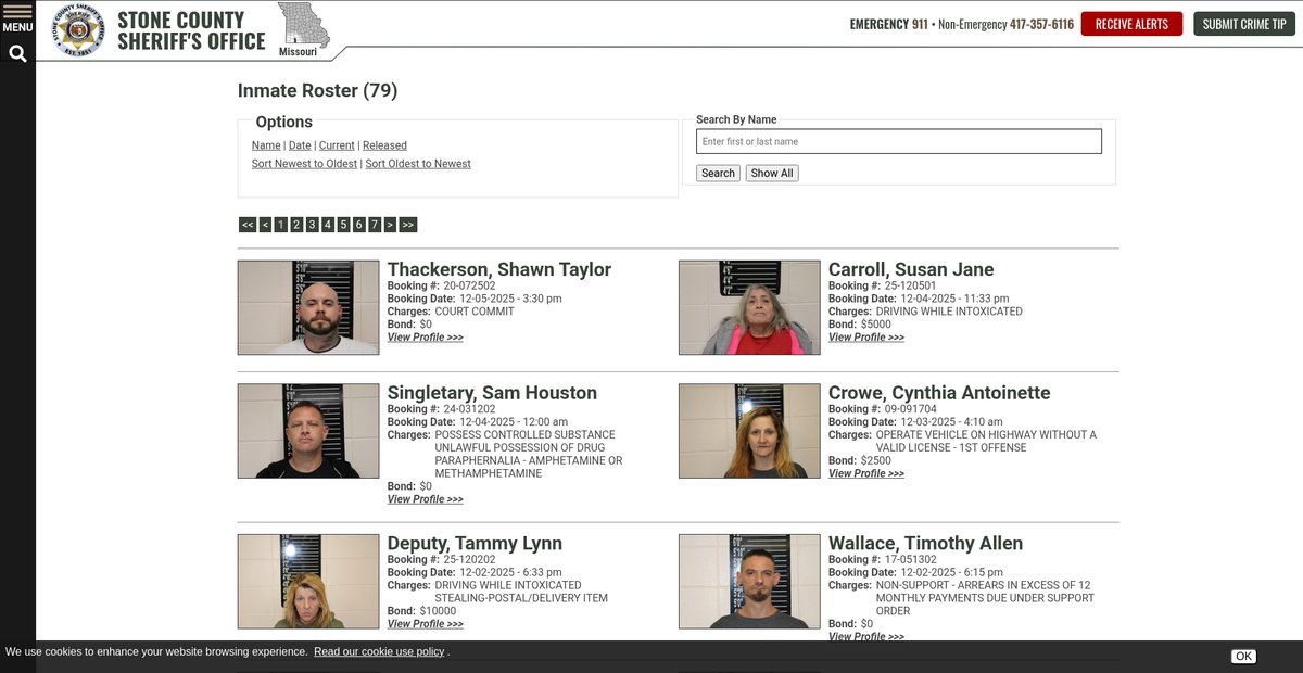 Preview of stonecountymosheriff.com